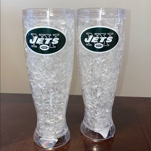 Brand New Jets Tall Cup / Pilsner Crystal Freezer